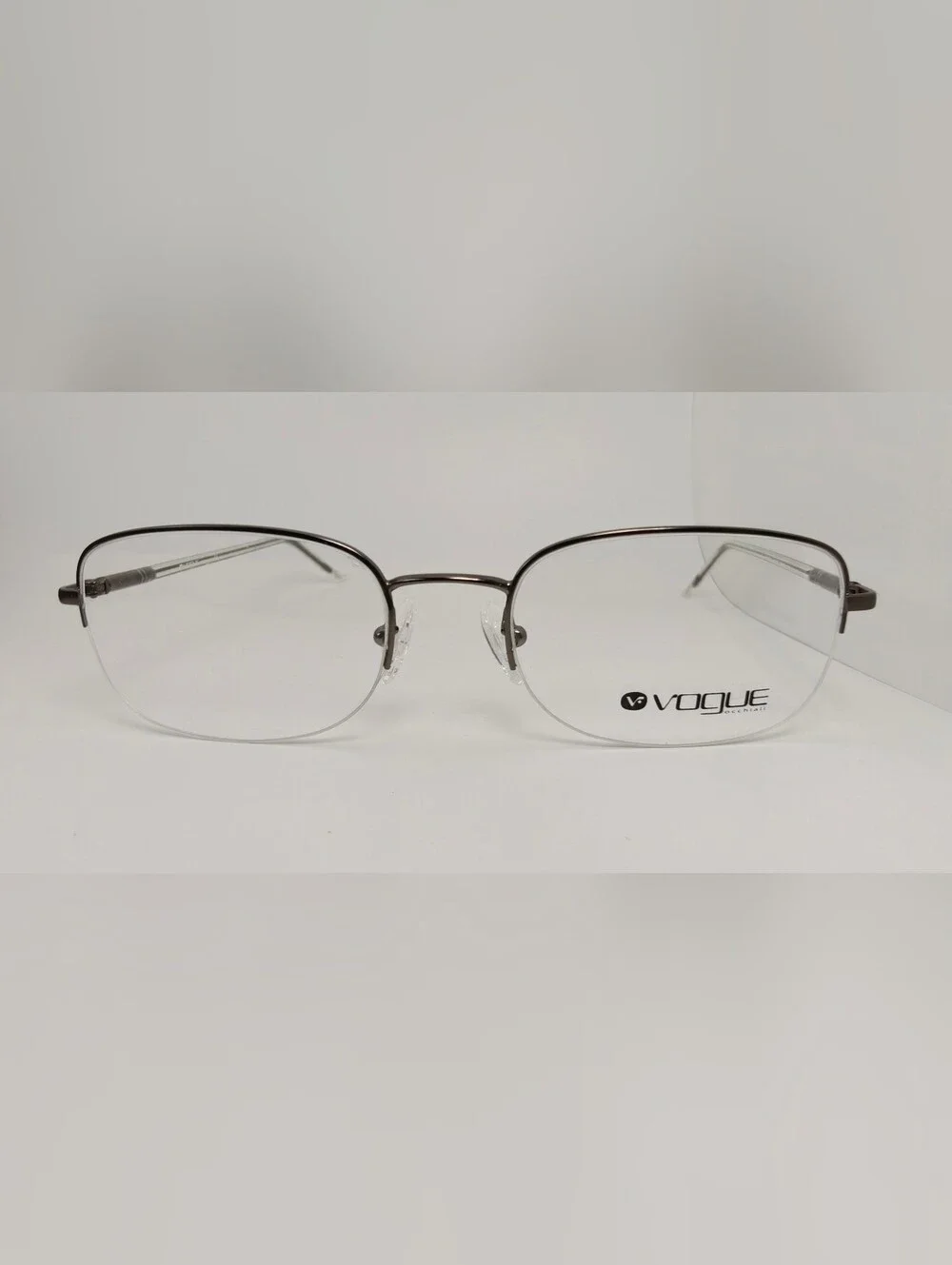 Vogue Occhiali. VO 3363. Women's  Rectangular Metal Glasses in Gunmetal, Clear.